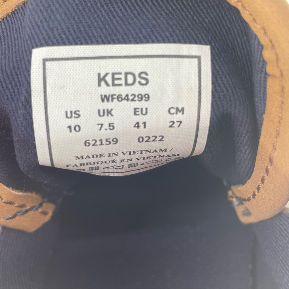 KEDS NEW TRIPLE KICK PLATFORM RECYCLED BLUE DENIM PLATFORM SNEAKER 10 WOMEN’S - Picture 8 of 8